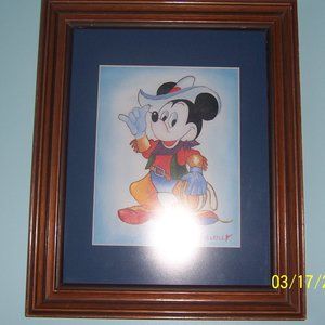 Mikey Mouse signed on Canvas